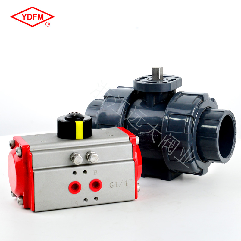 气动UPVC直通球阀